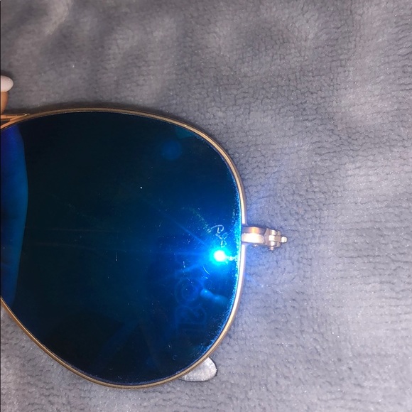 Ray bans aviator blue/purple iridescent
